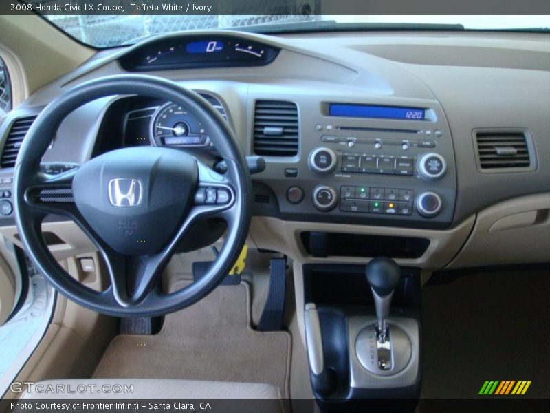 Taffeta White / Ivory 2008 Honda Civic LX Coupe