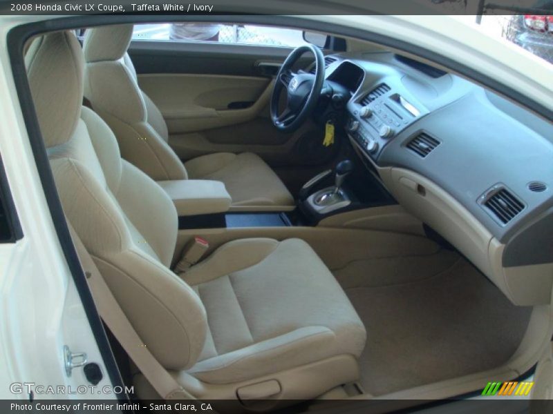 Taffeta White / Ivory 2008 Honda Civic LX Coupe