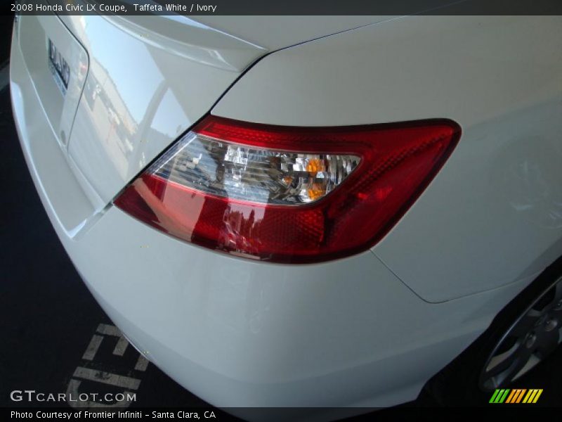 Taffeta White / Ivory 2008 Honda Civic LX Coupe