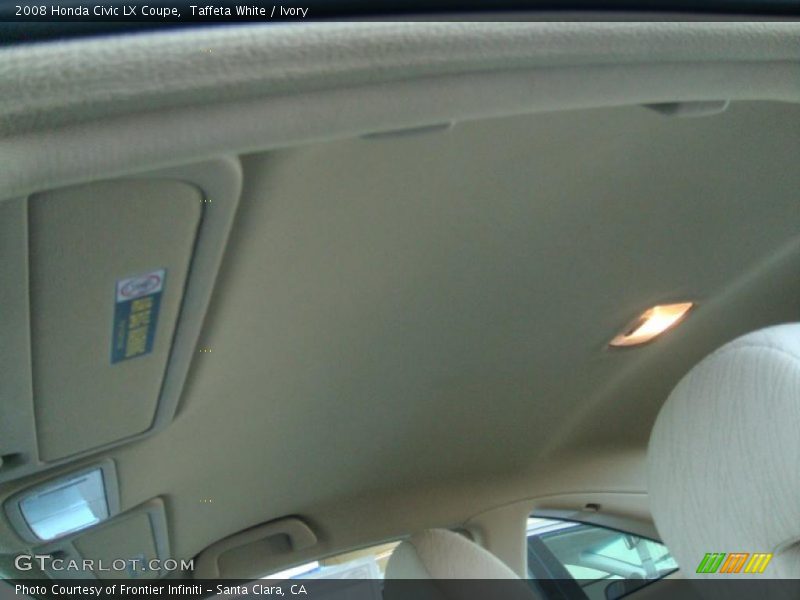 Taffeta White / Ivory 2008 Honda Civic LX Coupe
