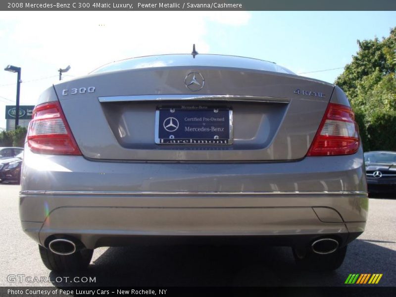 Pewter Metallic / Savanna/Cashmere 2008 Mercedes-Benz C 300 4Matic Luxury