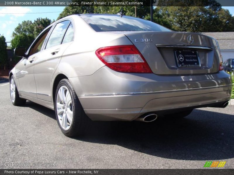 Pewter Metallic / Savanna/Cashmere 2008 Mercedes-Benz C 300 4Matic Luxury