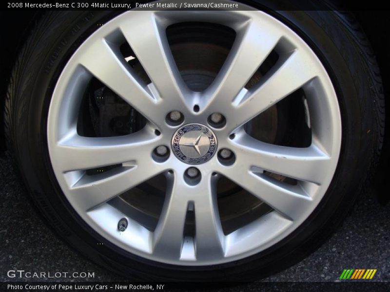 Pewter Metallic / Savanna/Cashmere 2008 Mercedes-Benz C 300 4Matic Luxury