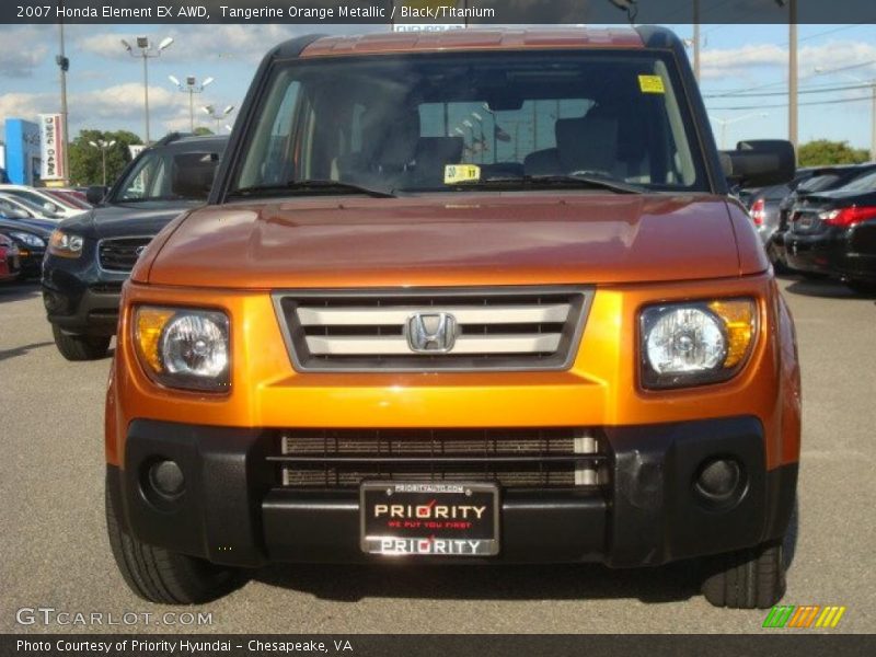 Tangerine Orange Metallic / Black/Titanium 2007 Honda Element EX AWD