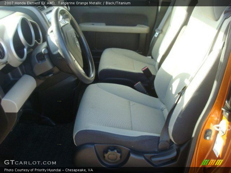 Tangerine Orange Metallic / Black/Titanium 2007 Honda Element EX AWD