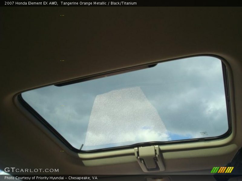Tangerine Orange Metallic / Black/Titanium 2007 Honda Element EX AWD