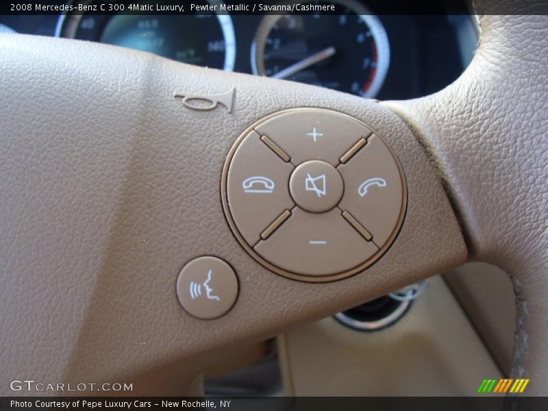 Pewter Metallic / Savanna/Cashmere 2008 Mercedes-Benz C 300 4Matic Luxury
