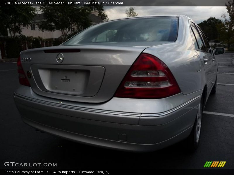Brilliant Silver Metallic / Charcoal 2003 Mercedes-Benz C 240 Sedan