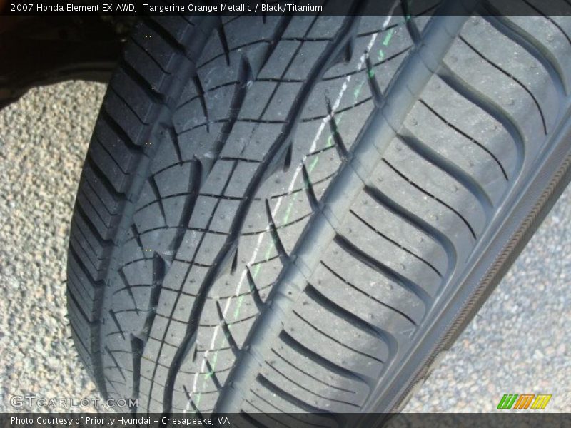 Tangerine Orange Metallic / Black/Titanium 2007 Honda Element EX AWD