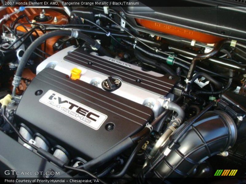 Tangerine Orange Metallic / Black/Titanium 2007 Honda Element EX AWD