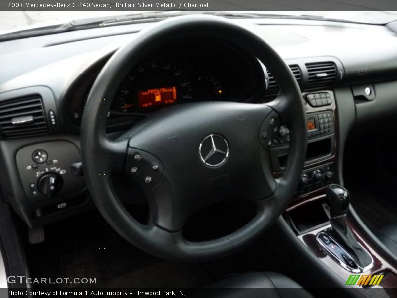 Brilliant Silver Metallic / Charcoal 2003 Mercedes-Benz C 240 Sedan