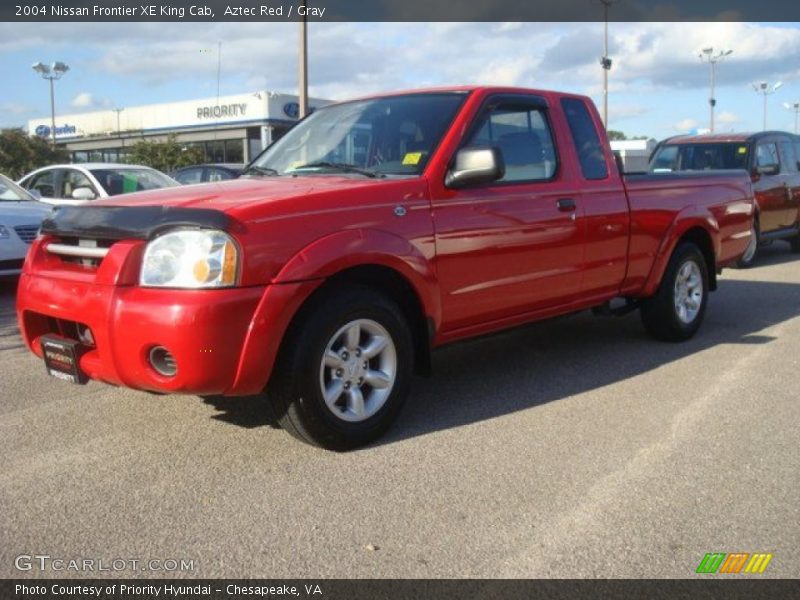 Aztec Red / Gray 2004 Nissan Frontier XE King Cab
