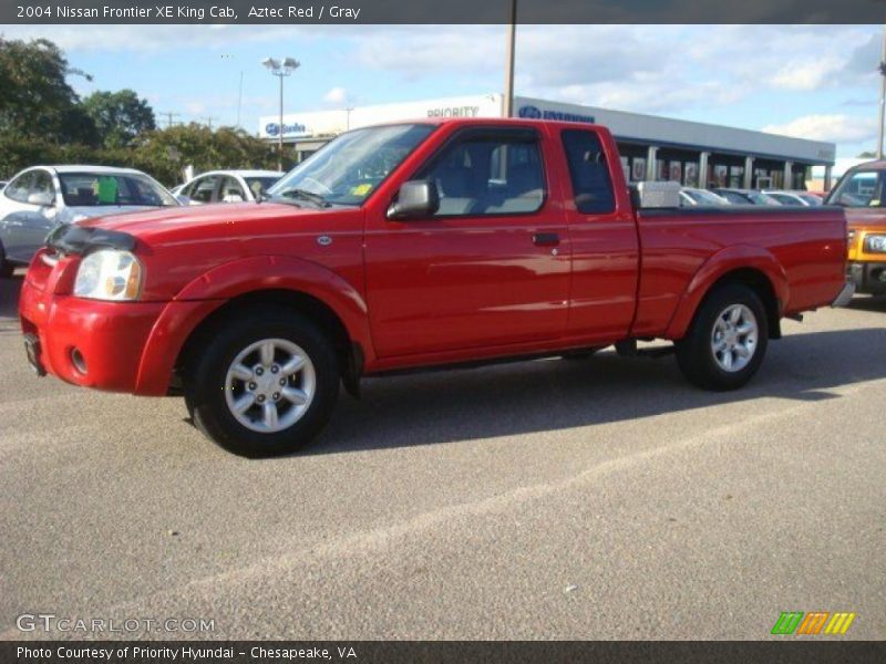 Aztec Red / Gray 2004 Nissan Frontier XE King Cab