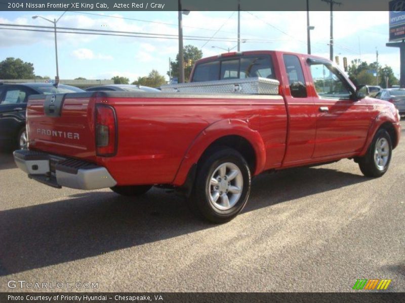 Aztec Red / Gray 2004 Nissan Frontier XE King Cab