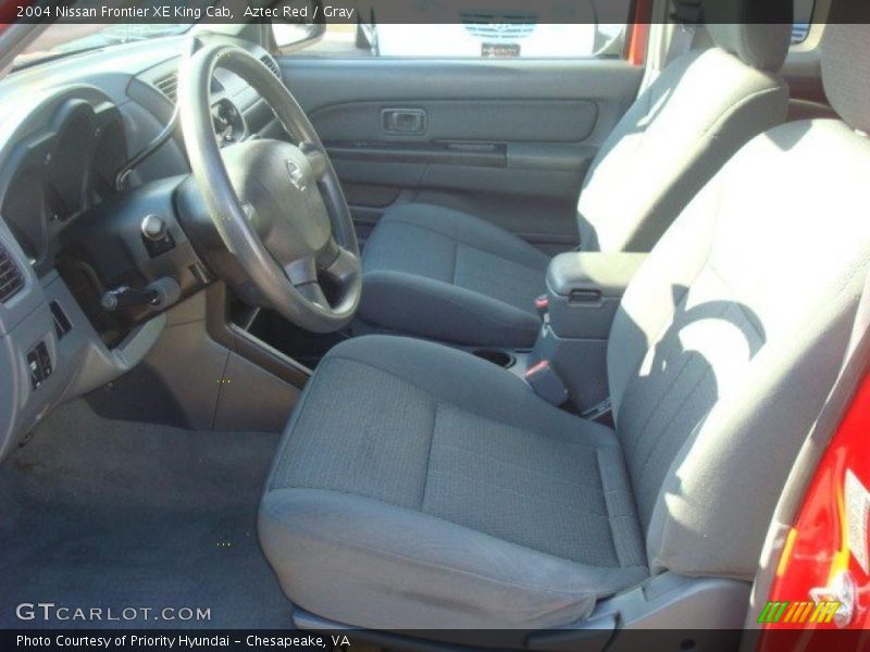 Aztec Red / Gray 2004 Nissan Frontier XE King Cab