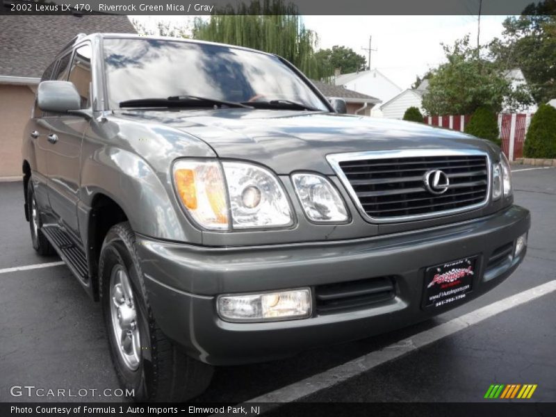 Riverrock Green Mica / Gray 2002 Lexus LX 470