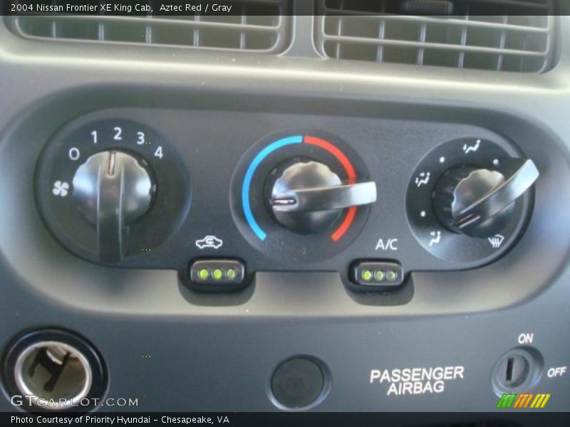 Aztec Red / Gray 2004 Nissan Frontier XE King Cab