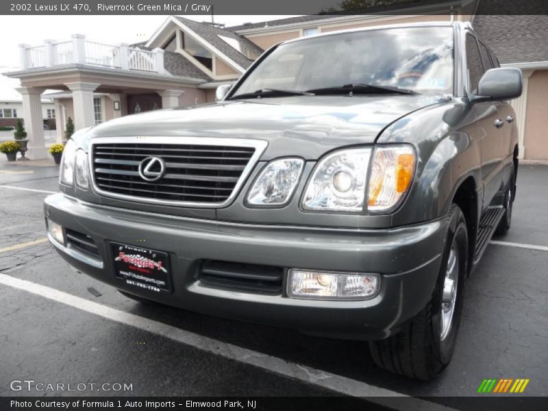 Riverrock Green Mica / Gray 2002 Lexus LX 470