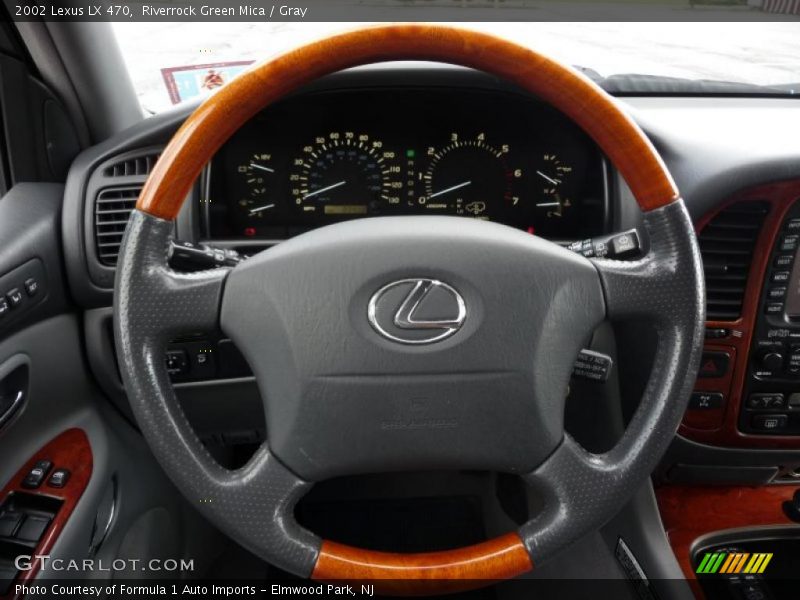 Riverrock Green Mica / Gray 2002 Lexus LX 470