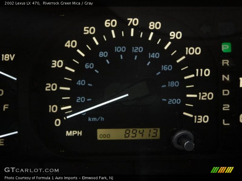 Riverrock Green Mica / Gray 2002 Lexus LX 470