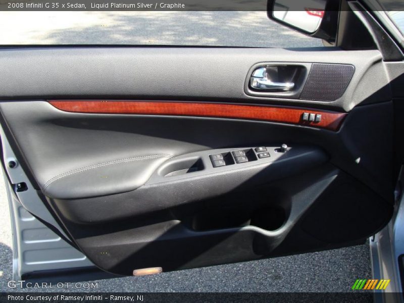 Liquid Platinum Silver / Graphite 2008 Infiniti G 35 x Sedan