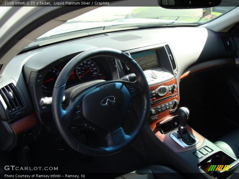 Liquid Platinum Silver / Graphite 2008 Infiniti G 35 x Sedan