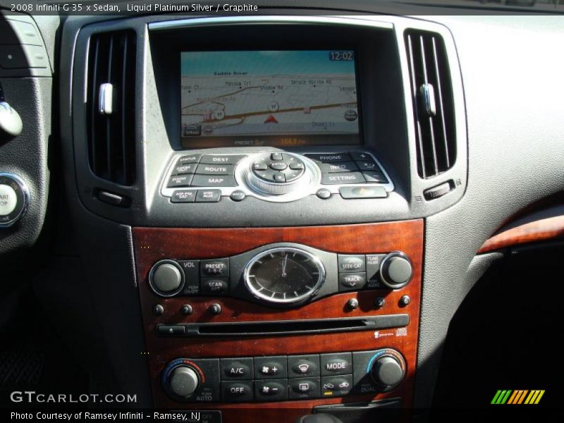 Liquid Platinum Silver / Graphite 2008 Infiniti G 35 x Sedan