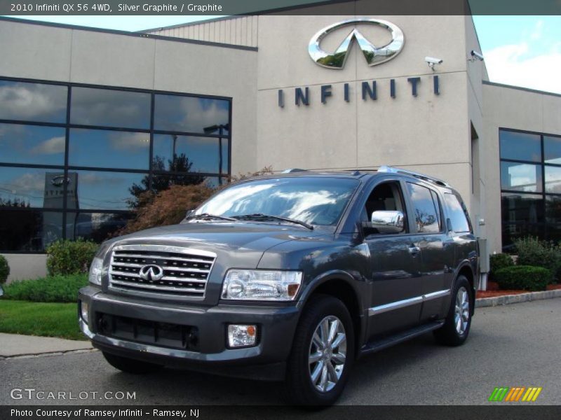 Silver Graphite / Graphite 2010 Infiniti QX 56 4WD