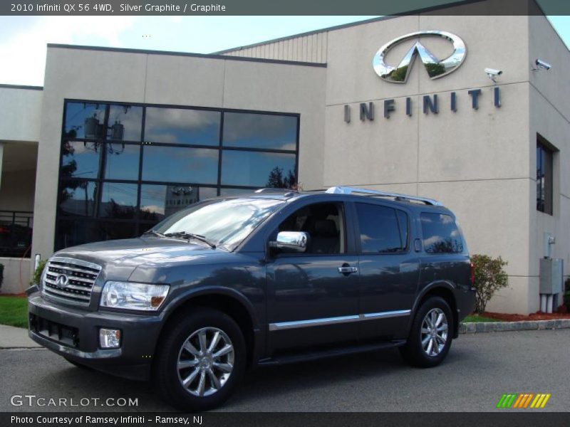Silver Graphite / Graphite 2010 Infiniti QX 56 4WD