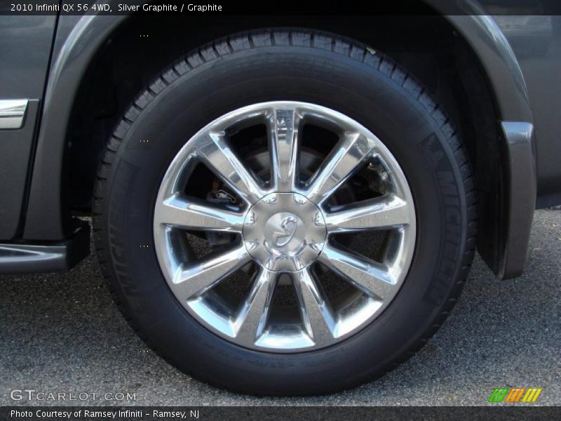 Silver Graphite / Graphite 2010 Infiniti QX 56 4WD
