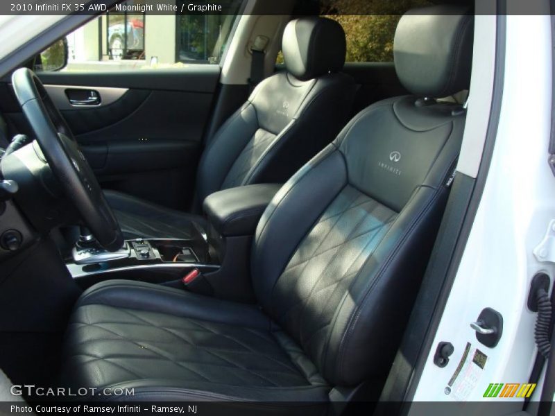 Moonlight White / Graphite 2010 Infiniti FX 35 AWD