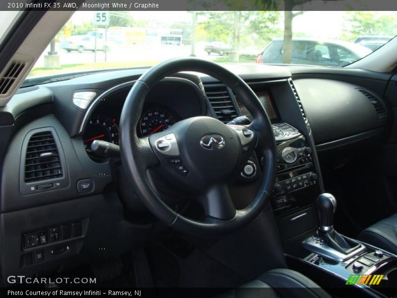 Moonlight White / Graphite 2010 Infiniti FX 35 AWD