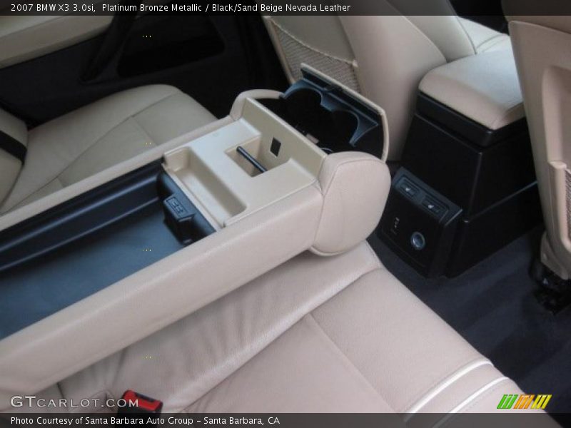 Platinum Bronze Metallic / Black/Sand Beige Nevada Leather 2007 BMW X3 3.0si