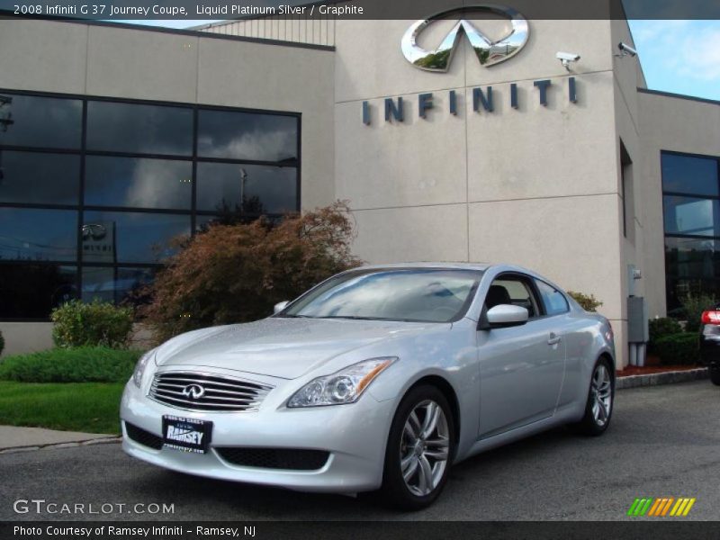 Liquid Platinum Silver / Graphite 2008 Infiniti G 37 Journey Coupe