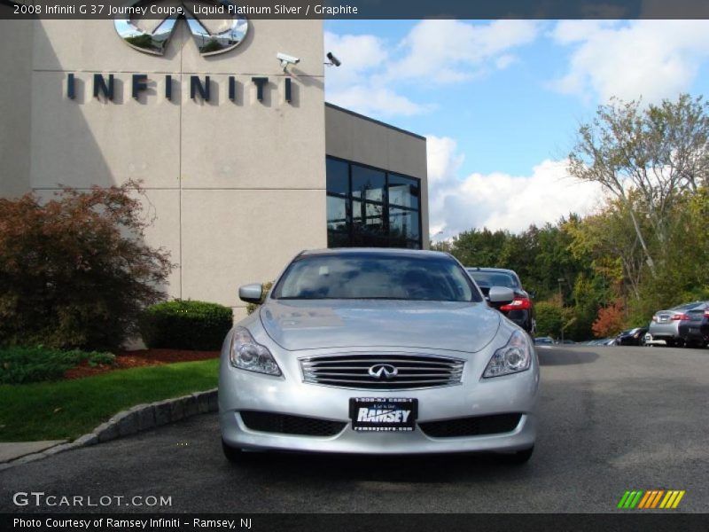 Liquid Platinum Silver / Graphite 2008 Infiniti G 37 Journey Coupe
