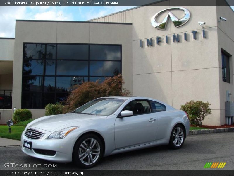 Liquid Platinum Silver / Graphite 2008 Infiniti G 37 Journey Coupe