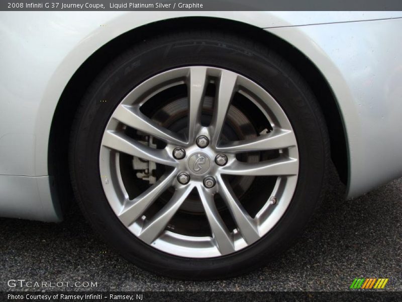 Liquid Platinum Silver / Graphite 2008 Infiniti G 37 Journey Coupe