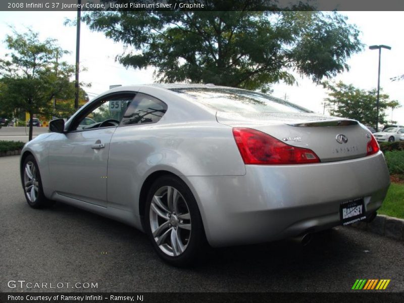 Liquid Platinum Silver / Graphite 2008 Infiniti G 37 Journey Coupe