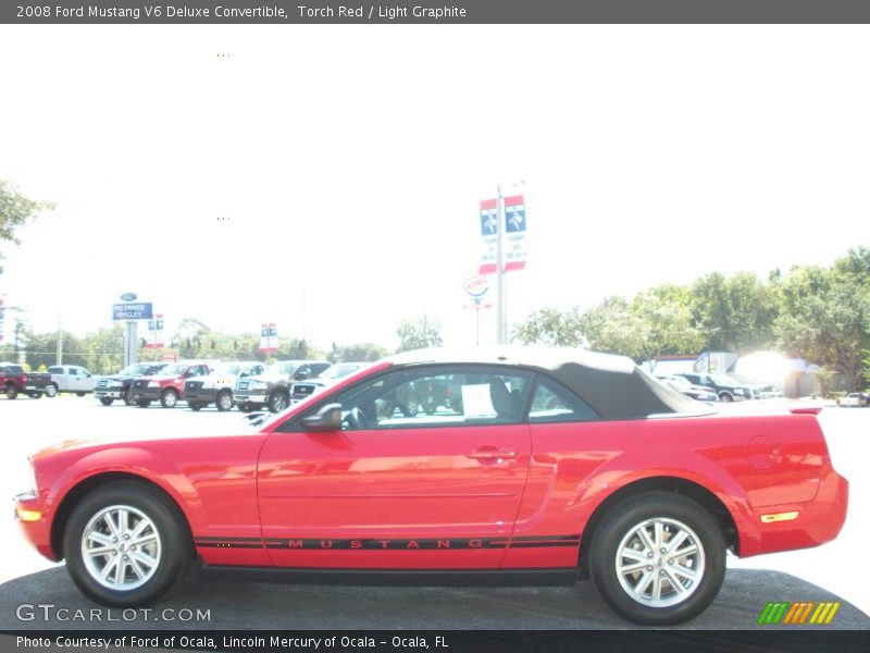 Torch Red / Light Graphite 2008 Ford Mustang V6 Deluxe Convertible