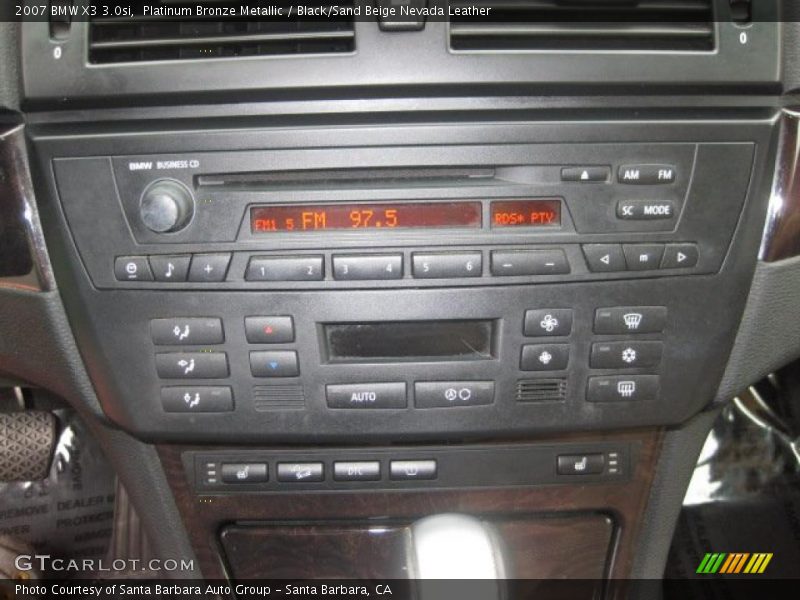 Platinum Bronze Metallic / Black/Sand Beige Nevada Leather 2007 BMW X3 3.0si