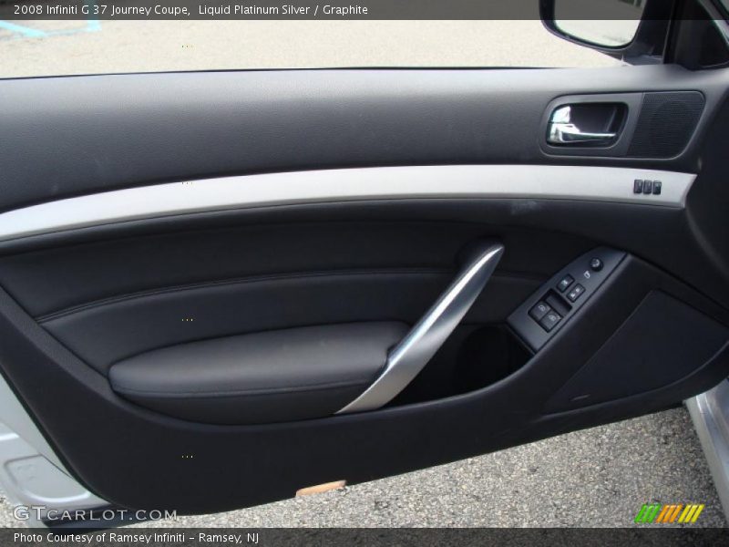 Liquid Platinum Silver / Graphite 2008 Infiniti G 37 Journey Coupe