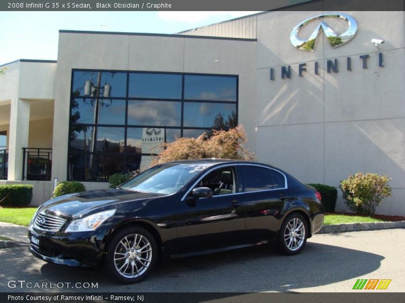 Black Obsidian / Graphite 2008 Infiniti G 35 x S Sedan