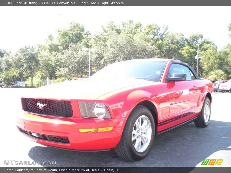Torch Red / Light Graphite 2008 Ford Mustang V6 Deluxe Convertible