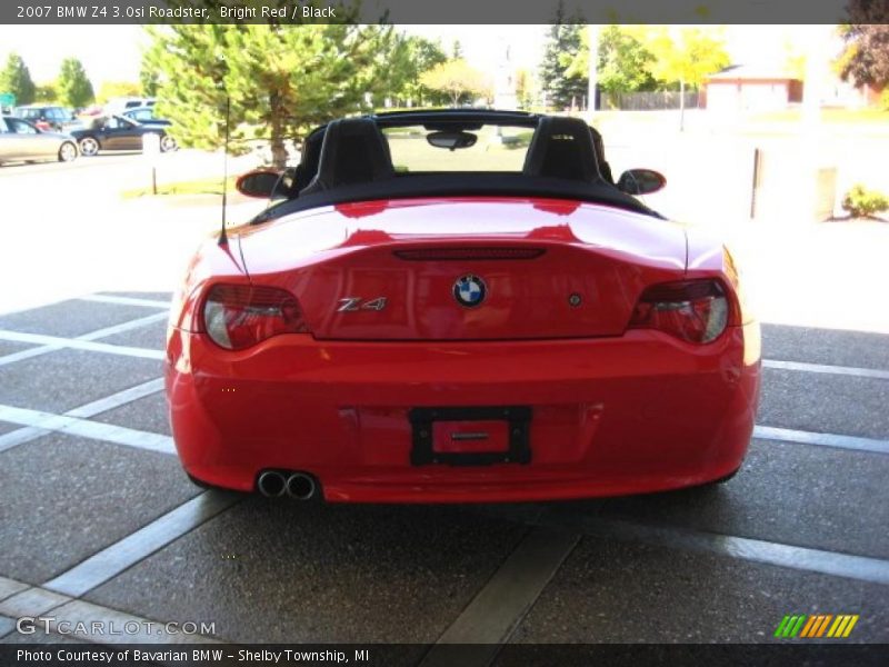 Bright Red / Black 2007 BMW Z4 3.0si Roadster