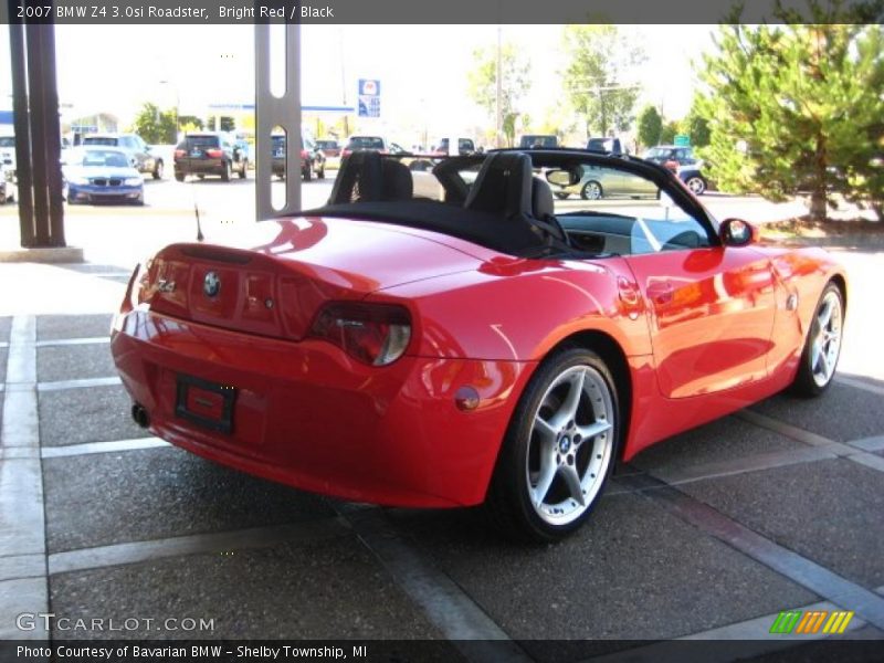 Bright Red / Black 2007 BMW Z4 3.0si Roadster