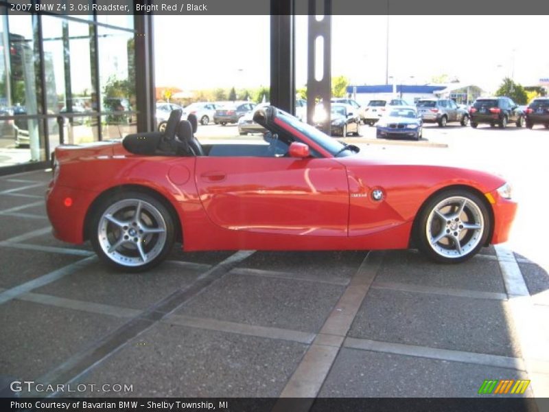 Bright Red / Black 2007 BMW Z4 3.0si Roadster