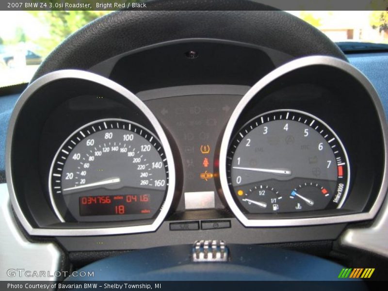 Bright Red / Black 2007 BMW Z4 3.0si Roadster