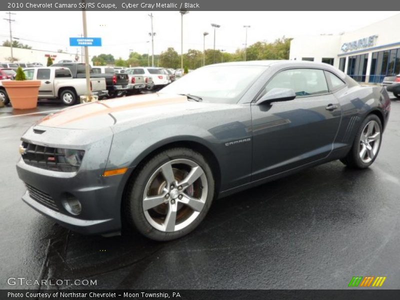 Cyber Gray Metallic / Black 2010 Chevrolet Camaro SS/RS Coupe