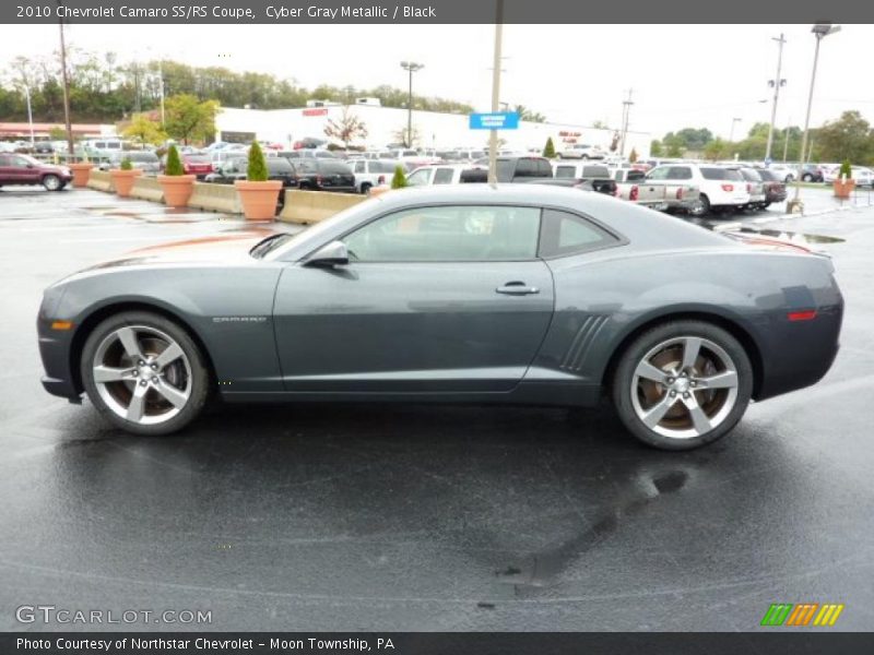 Cyber Gray Metallic / Black 2010 Chevrolet Camaro SS/RS Coupe