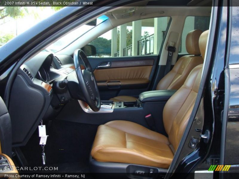 Black Obsidian / Wheat 2007 Infiniti M 35x Sedan